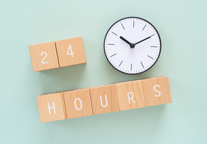 24時間体制のサポート